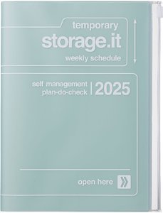 MARK'S 2024/2025 Taschenkalender A5 vertikal, Storage it, Mint
