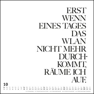 Sprüche im Quadrat 2023 – Typo-Kalender von FUNI SMART ART – Funny Quotes – Quadrat-Format 24 x 24 cm – 12 Monatsblätter mit typografisch