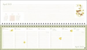 Marjolein Bastin: Wochenquerplaner 2023. Übersichtlicher Umklapp-Kalender 2023 mit zarten Naturillustrationen. Kalender für Schreibtisch oder Wand mit Wochenkalendarium.