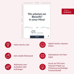 Die besten Sprüche für lange Bürotage Tagesabreißkalender 2026