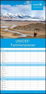 UNICEF 2023 Familienplaner - Familien-Timer - Termin-Planer - Kinder-Kalender - Familien-Kalender - Wohltätigkeits-Kalender - 22x45