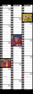 Hundertwasser Streifenkalender Art 2023