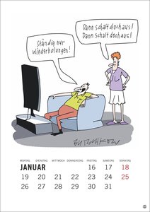 Peter Butschkow: Cartoon-Kracher Halbmonatskalender 2026