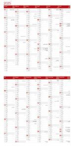 Eulen Kalender 2025 - 30x30