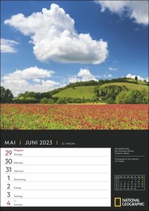 Best of National Geographic Wochenplaner Kalender 2023. Großer Foto-Wandkalender zum Eintragen. Landschaften-Kalender 2023 mit atemberaubenden Fotos. 25x35,5 cm. Hochformat.
