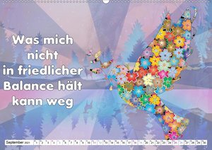 Spruchkalender - frech und bunt (Wandkalender 2021 DIN A2 quer)