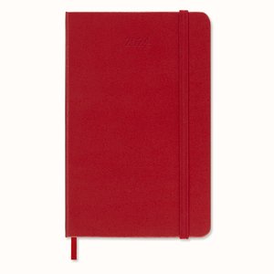 Moleskine 12 Monate Wochen Notizkalender 2024, Pocket/A6, Scharlachrot
