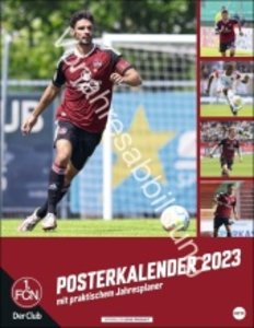 FC Nürnberg Posterkalender 2024. Fotokalender groß mit den besten Spielerfotos des Vereins. Wandkalender 2024. 34 x 44 cm. Hochformat.