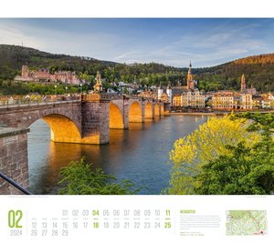 Deutschland Wanderland - Die schönsten Wanderwege Kalender 2024
