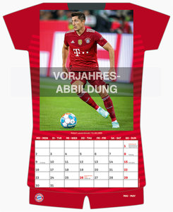 FC Bayern München 2023 - Trikotkalender - Wand-Kalender - Fan-Kalender - Fußball-Kalender - 34,1x42 - Sport