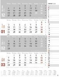 4-Monats-Planer, rot Kalender 2022