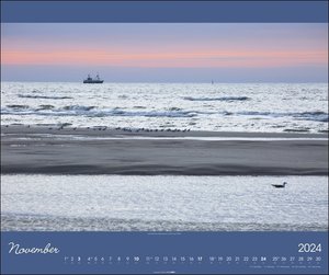 Nordsee Kalender 2024. Atemberaubende Fotos von Uwe Steffens in einem großen Wand-Kalender. Deutsche Nordseelandschaften in einem Kalender im Großformat. 55x46 cm Querformat