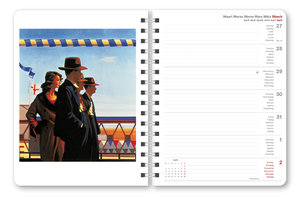 Jack Vettriano 2023 - Diary - Buchkalender - Taschenkalender - Kunstkalender - 16,5x21,6