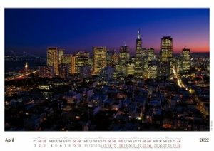 San Francisco 2022 - White Edition - Timokrates Kalender, Wandkalender, Bildkalender - DIN A4 (ca. 30 x 21 cm)