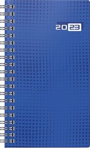 Wochenkalender Modell Taschenplaner int., 2023, Grafik-Einband blau