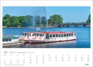 Hamburg Panorama Postkartenkalender 2025