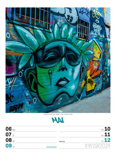 Street Art - Graffiti - Wochenplaner Kalender 2024
