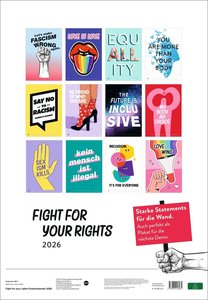 Fight for your Rights Posterkalender 2026