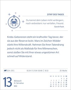 Krebs Sternzeichenkalender 2026