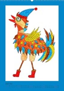 Lustige Hühner und anderes Federvieh (Wandkalender 2023 DIN A2 hoch)