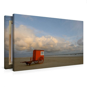 Premium Textil-Leinwand 75 cm x 50 cm quer Ein Motiv aus dem Kalender Strandimpressionen von der Nordsee