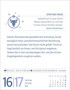 Stier Sternzeichenkalender 2026