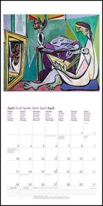 Picasso 2023 - Wand-Kalender - Broschüren-Kalender - 30x30 - 30x60 geöffnet - Kunst-Kalender