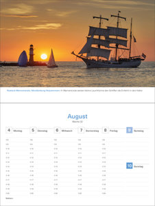 Tage am Wasser in Deutschland - KUNTH Tischkalender 2025