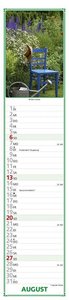 Paules Gartenplaner 2023 - Streifenplaner - Wandplaner - Küchen-Kalender - 11,3x49,5