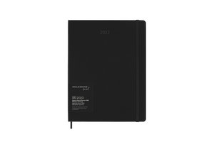 Moleskine Smart Kalender Pro 2023, für das Smart Writing Set 12 Monate Wochen Notizkalender, Schwarz