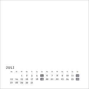 Premium-Bastelkalender weiß klein 2026