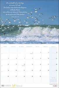 Sylt literarisch Mini-Broschurkalender 2023. Wandplaner-Kalender mit tollen Sylt-Fotos und Gedanken von Dichtern und Denkern zu ihrer Insel. Hochwertiger Fotokalender.