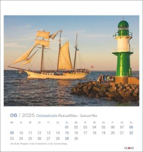 Ostseeküste Postkartenkalender 2025