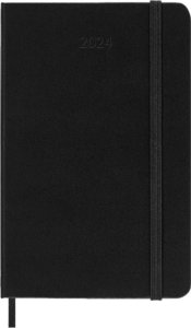 Moleskine 12 Monate Wochenkalender 2024, Pocket/A6, Schwarz
