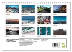 CAPE TOWN Spannende Landschaften in Kapstadt, Südafrika (Wandkalender 2025 DIN A4 quer), CALVENDO Monatskalender