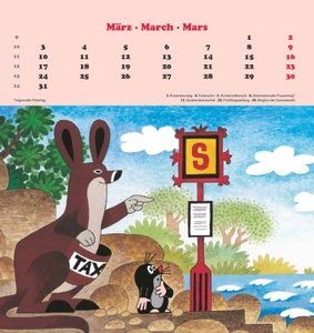 Der kleine Maulwurf 2025 - Postkarten-Kalender - Kalender-mit-Postkarten - zum-raustrennen - 16x17