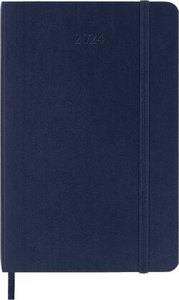 Moleskine 12 Monate Wochen Notizkalender 2024, Pocket/A6, Saphir