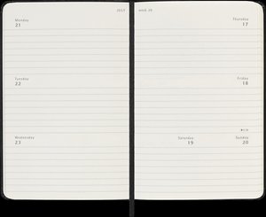 Moleskine 18 Monate Wochenkalender 2024/2025, P/A6