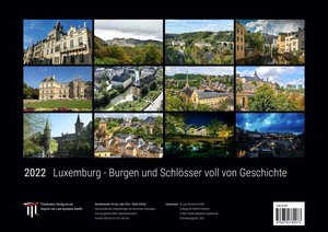 Luxemburg - Burgen und Schlösser voll von Geschichte 2022 - Black Edition - Timokrates Kalender, Wandkalender, Bildkalender - DIN A3 (42 x 30 cm)