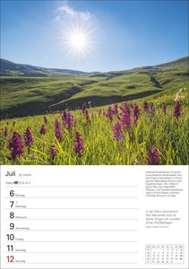 Wunder der Natur Wochenplaner 2026