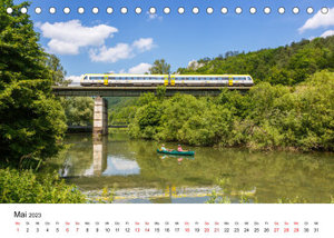 Eisenbahn in Deutschland (Tischkalender 2023 DIN A5 quer)