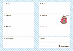 Pusheen 17-Monats-Kalenderbuch A5 2026