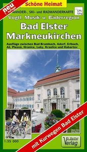 Doktor Barthel Wander-, Ski- und Radwanderkarte Vogtländische Musik- und Bäderregion, Bad Elster, Markneukirchen