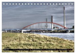 Die Duisburger Rheinbrücken (Tischkalender 2024 DIN A5 quer), CALVENDO Monatskalender