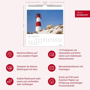 Extra Schaf Postkartenkalender 2026