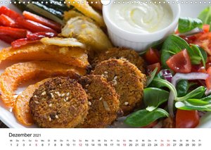 Vegane Gerichte. Abwechslungsreich, kreativ und köstlich (Wandkalender 2021 DIN A3 quer)