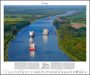 Handelsrouten 2022 - Bild-Kalender - Wand-Planer - 60x50