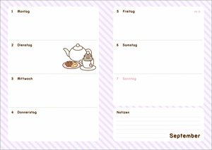 Pusheen 17-Monats-Kalenderbuch A5 2026