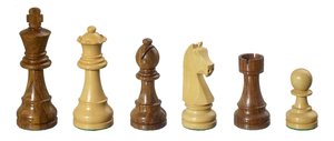 Philos 2007 - Schachfiguren Arcadius, Königshöhe 95mm, braun natur