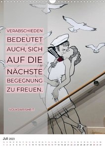 ABSCHIEDE NEUE WEGE GEHEN  Weisheiten und Zitate (Wandkalender 2023 DIN A3 hoch)